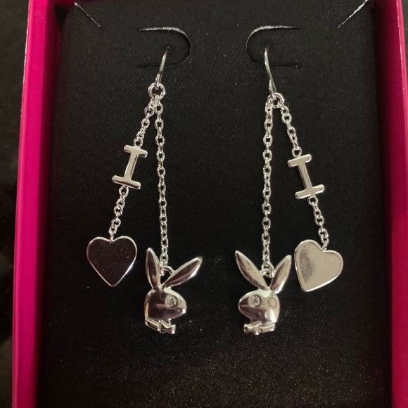 Playboy Drop Earrings - Picture 2 of 5